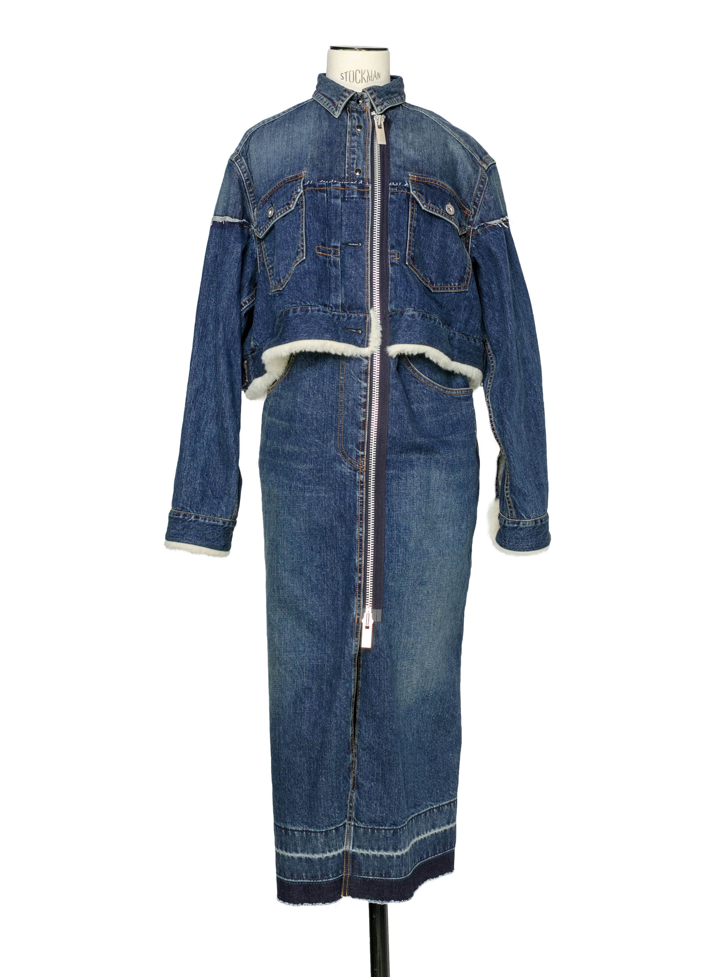 sacai denim dress