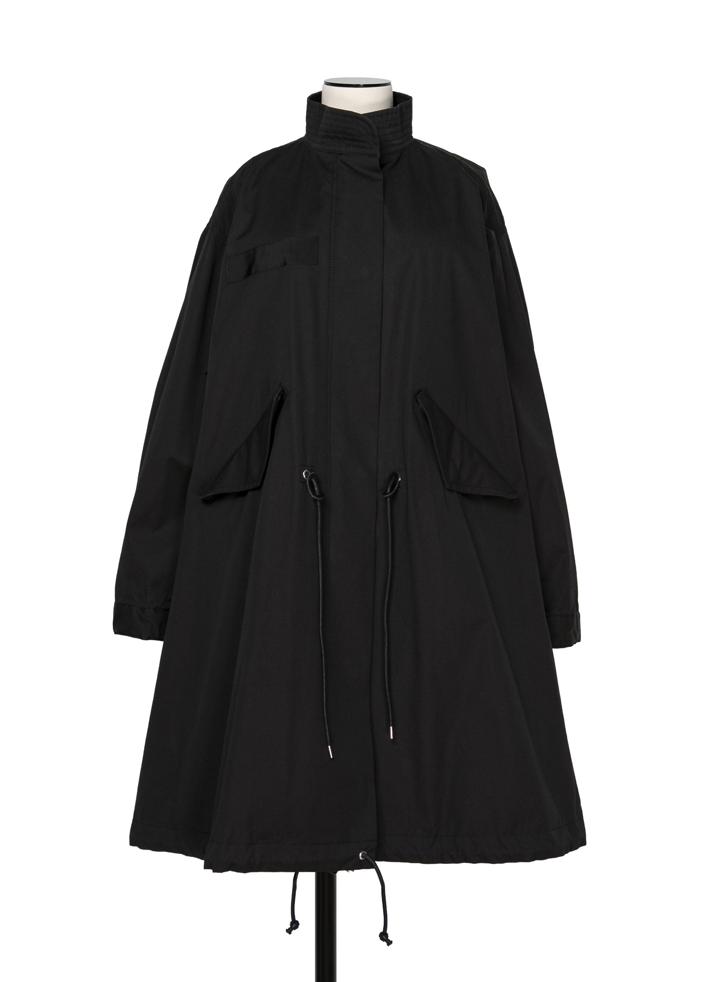 Cotton Nylon Oxford Coat 詳細画像 BLACK 1