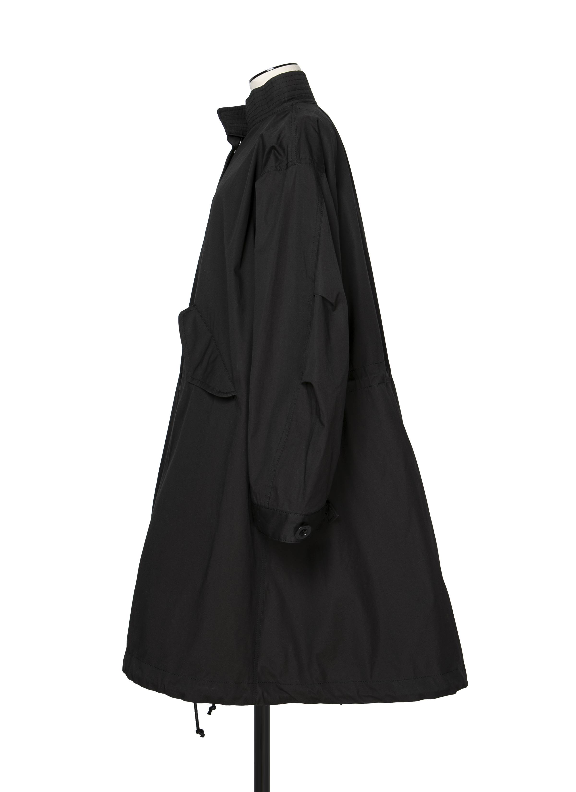 Cotton Nylon Oxford Coat 詳細画像 BLACK 2