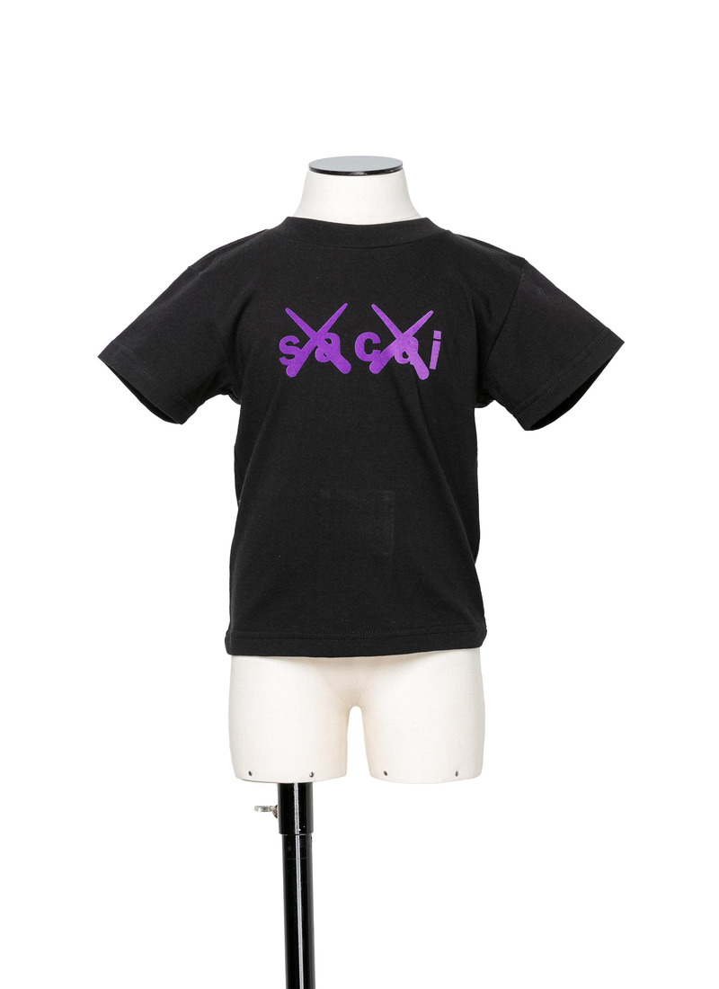 sacai x KAWS / Flock Print T-Shirt 詳細画像