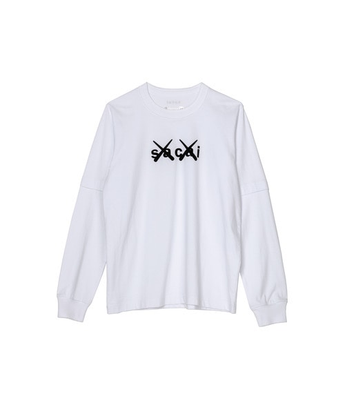 sacai x KAWS / Flock Print Long Sleeve T-Shirt