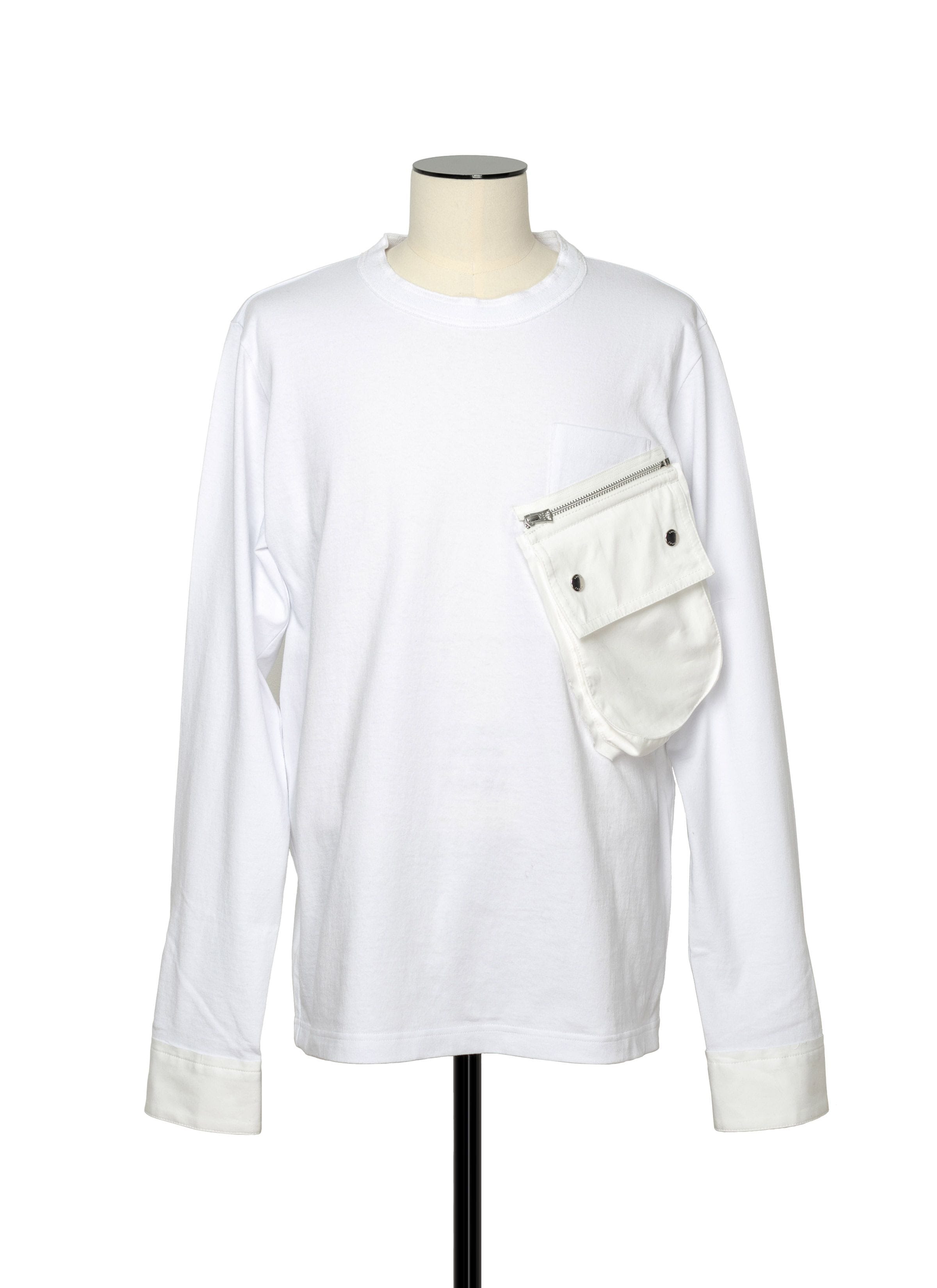 Cotton Long Sleeve T-Shirt 詳細画像 WHITE 1