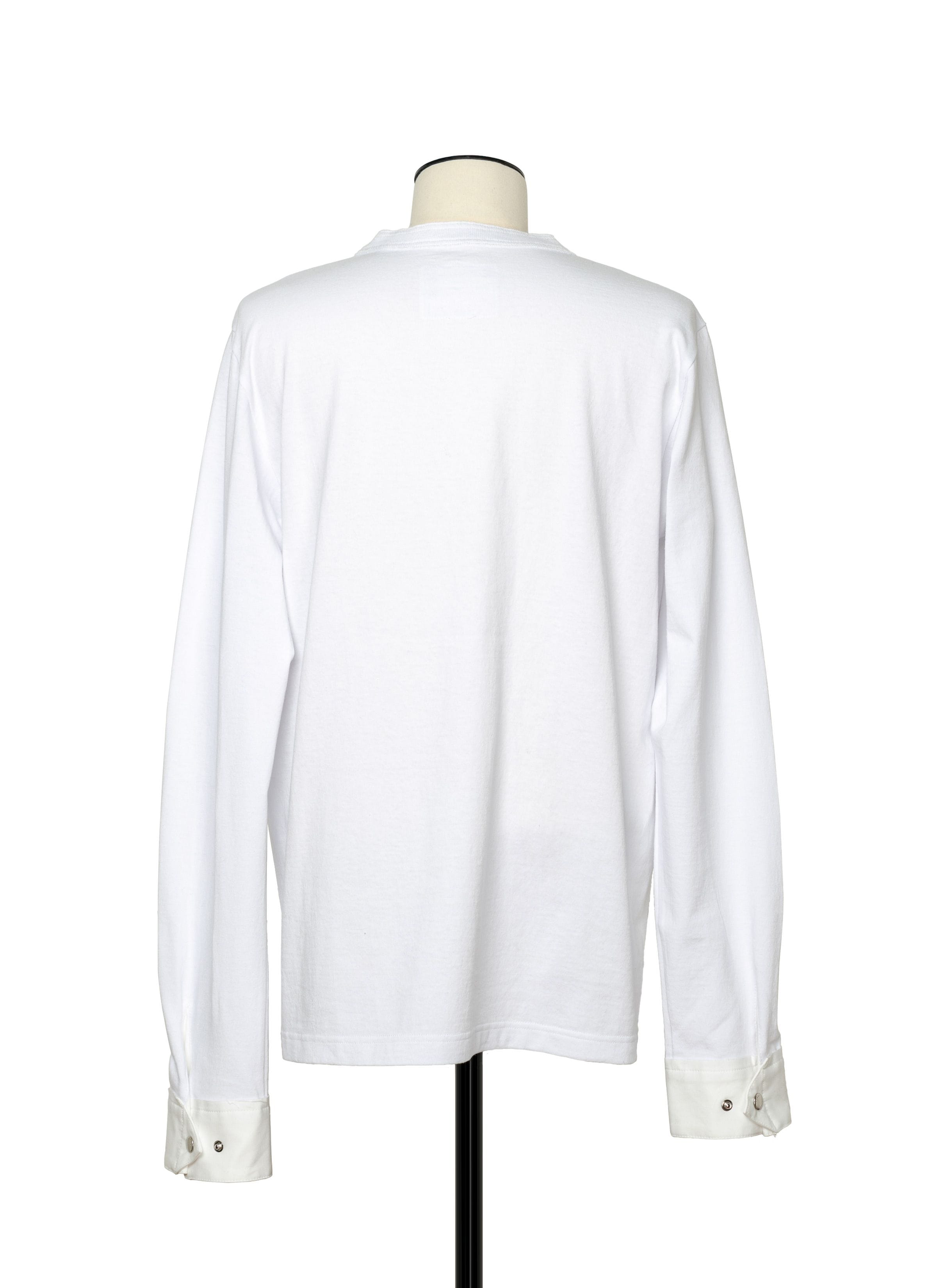 Cotton Long Sleeve T-Shirt 詳細画像 WHITE 3