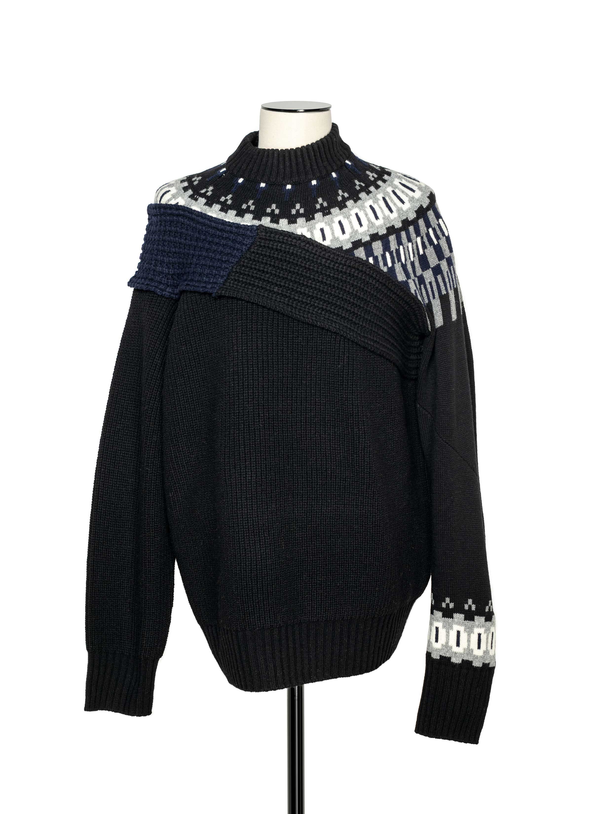 Wool Knit Pullover 詳細画像 BLACK 1