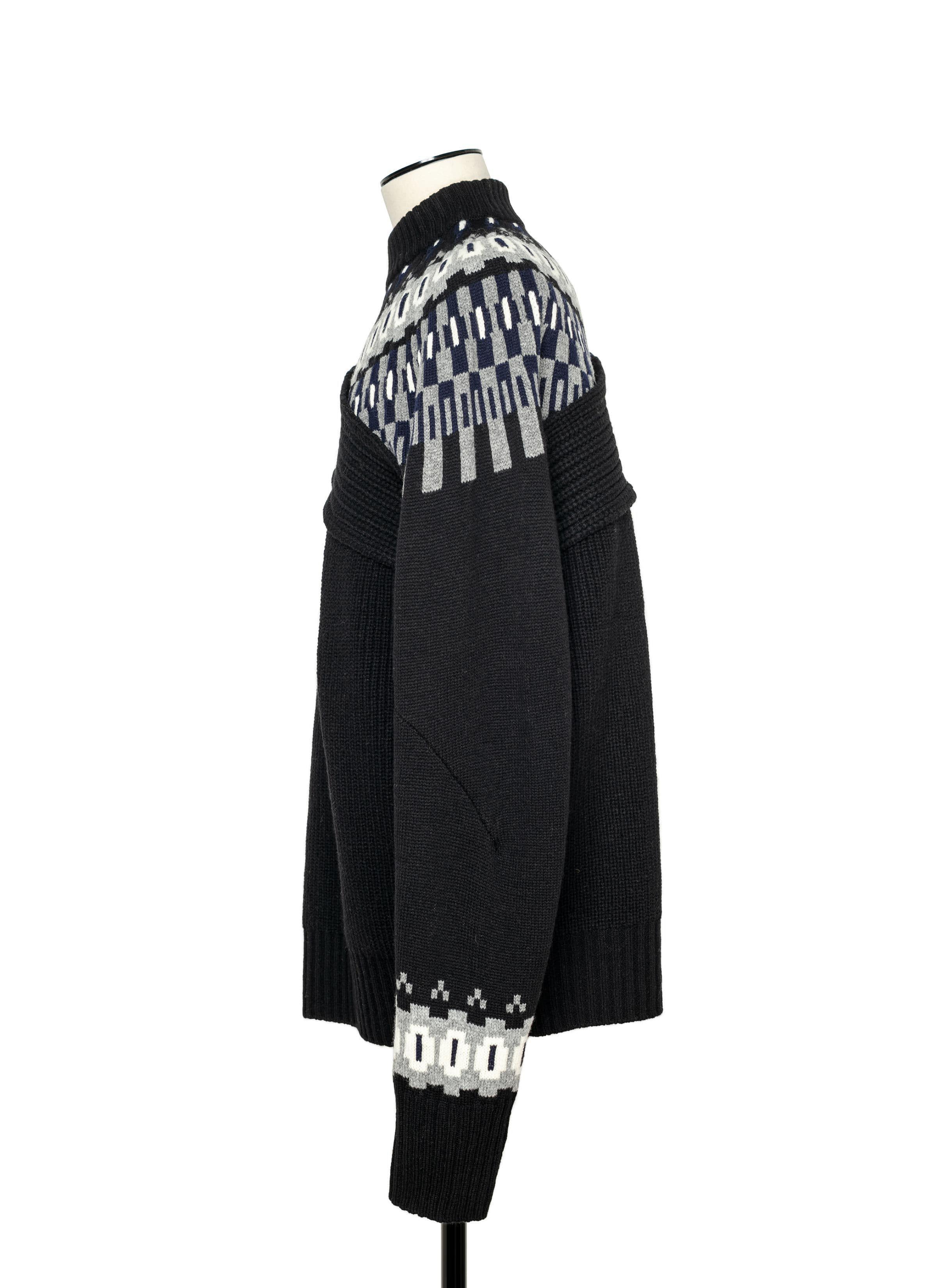 Wool Knit Pullover 詳細画像 BLACK 2