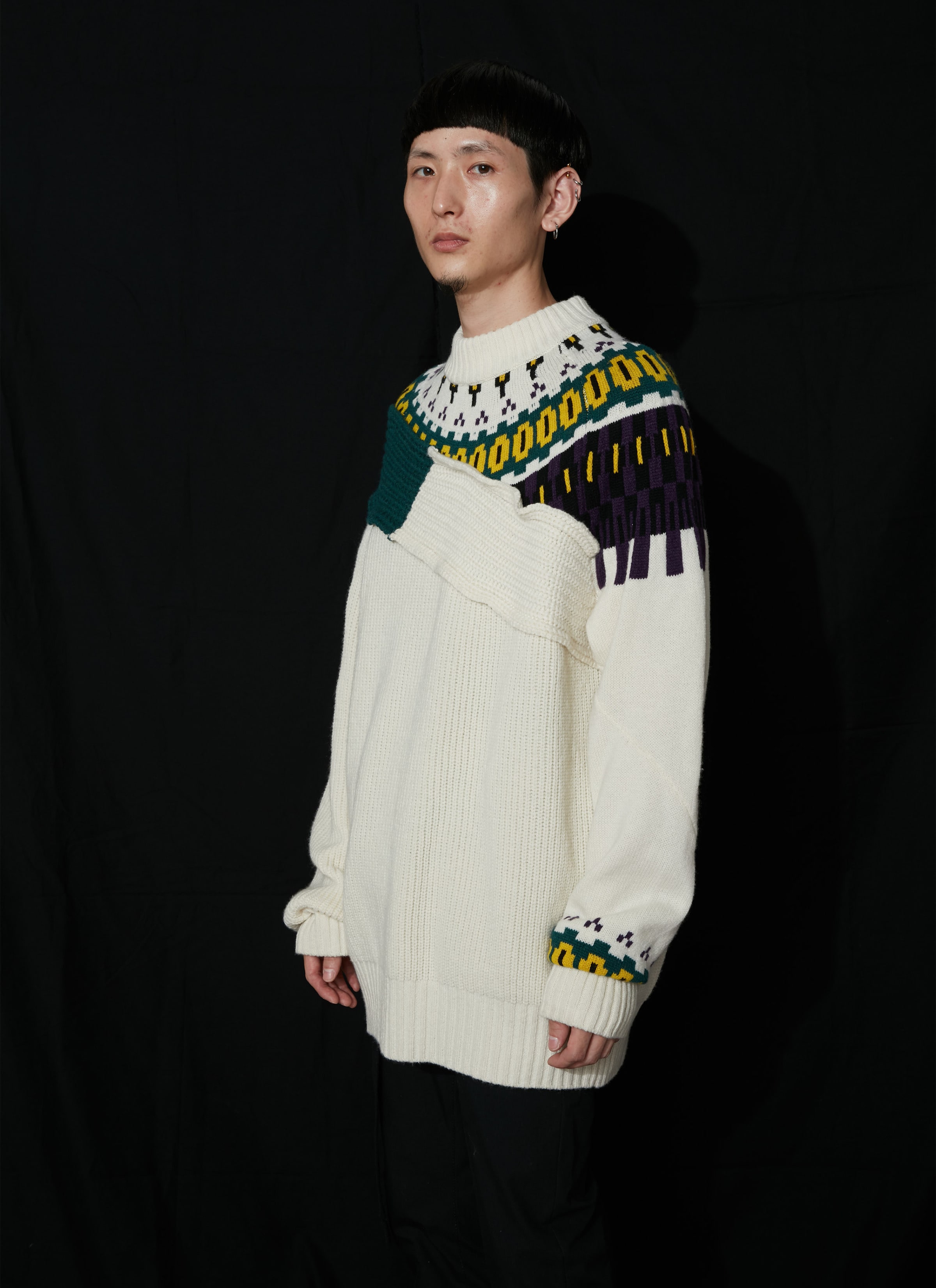 Wool Knit Pullover 詳細画像 OFF WHITE 5