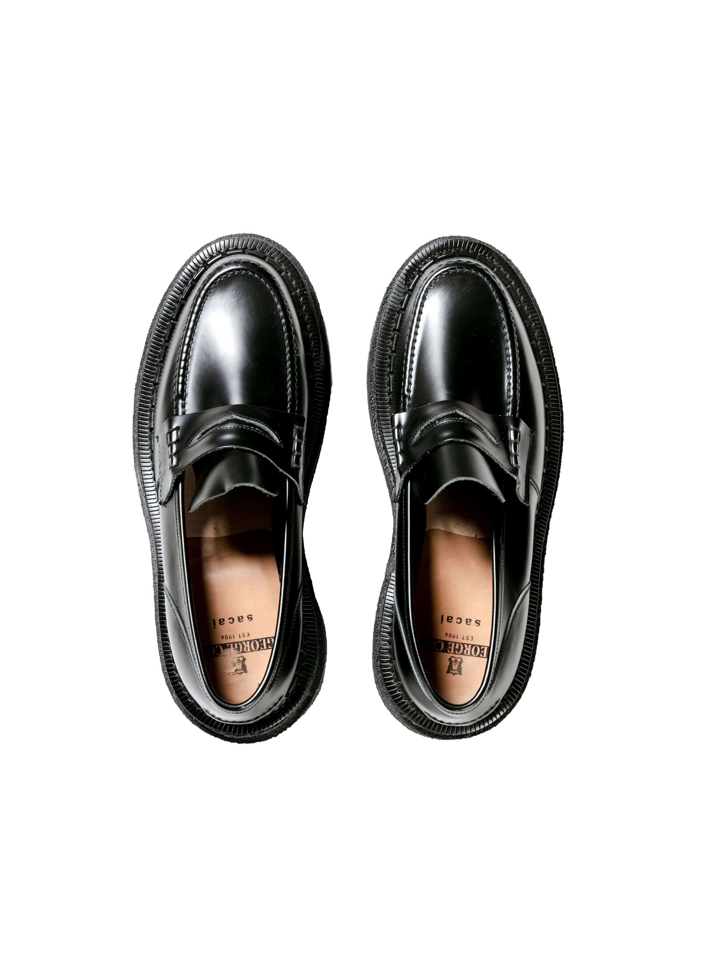 sacai x George Cox / Double Sole Coin Loafer 詳細画像 BLACK 3