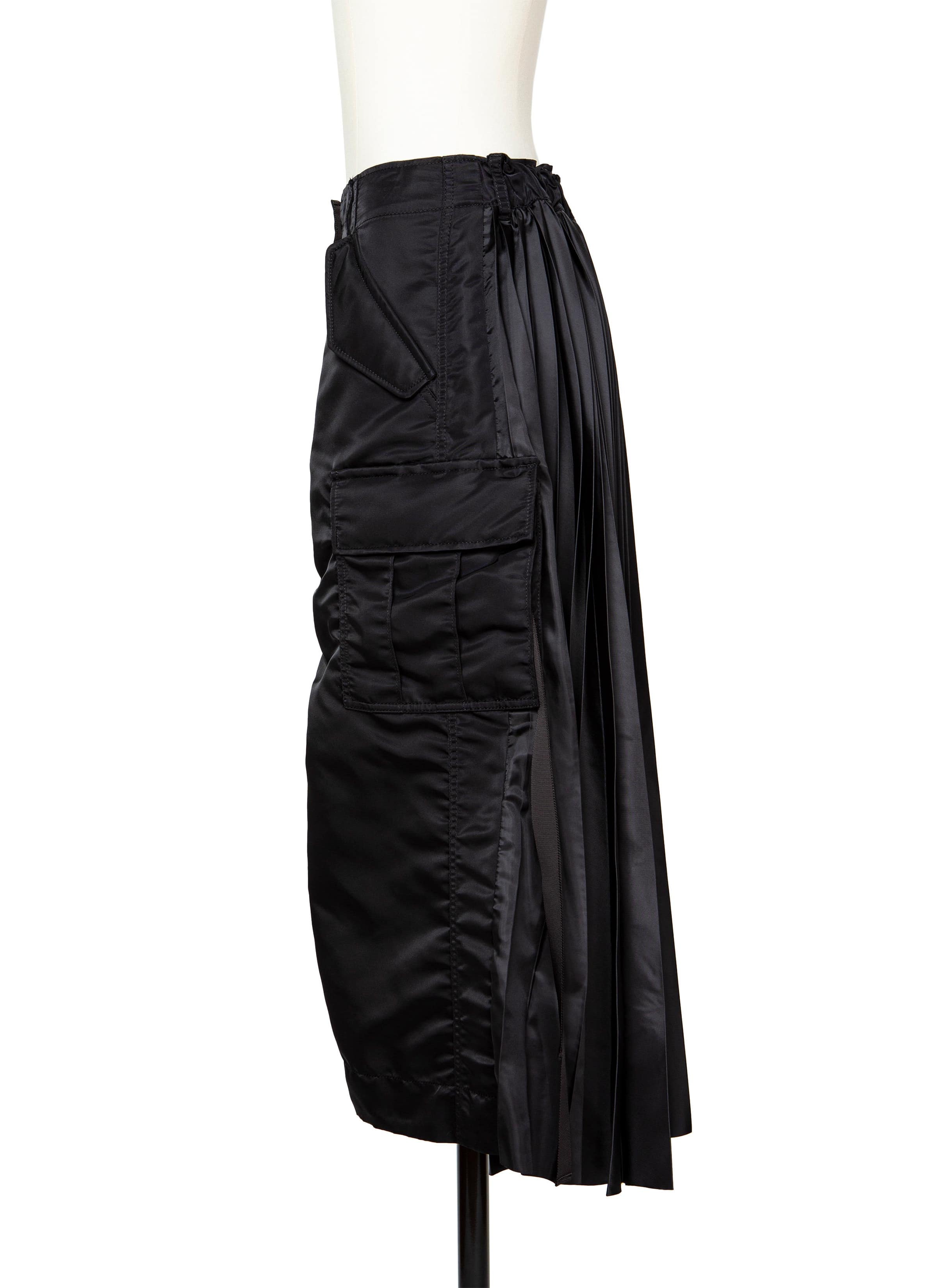 Nylon Twill Skirt 詳細画像 BLACK 2