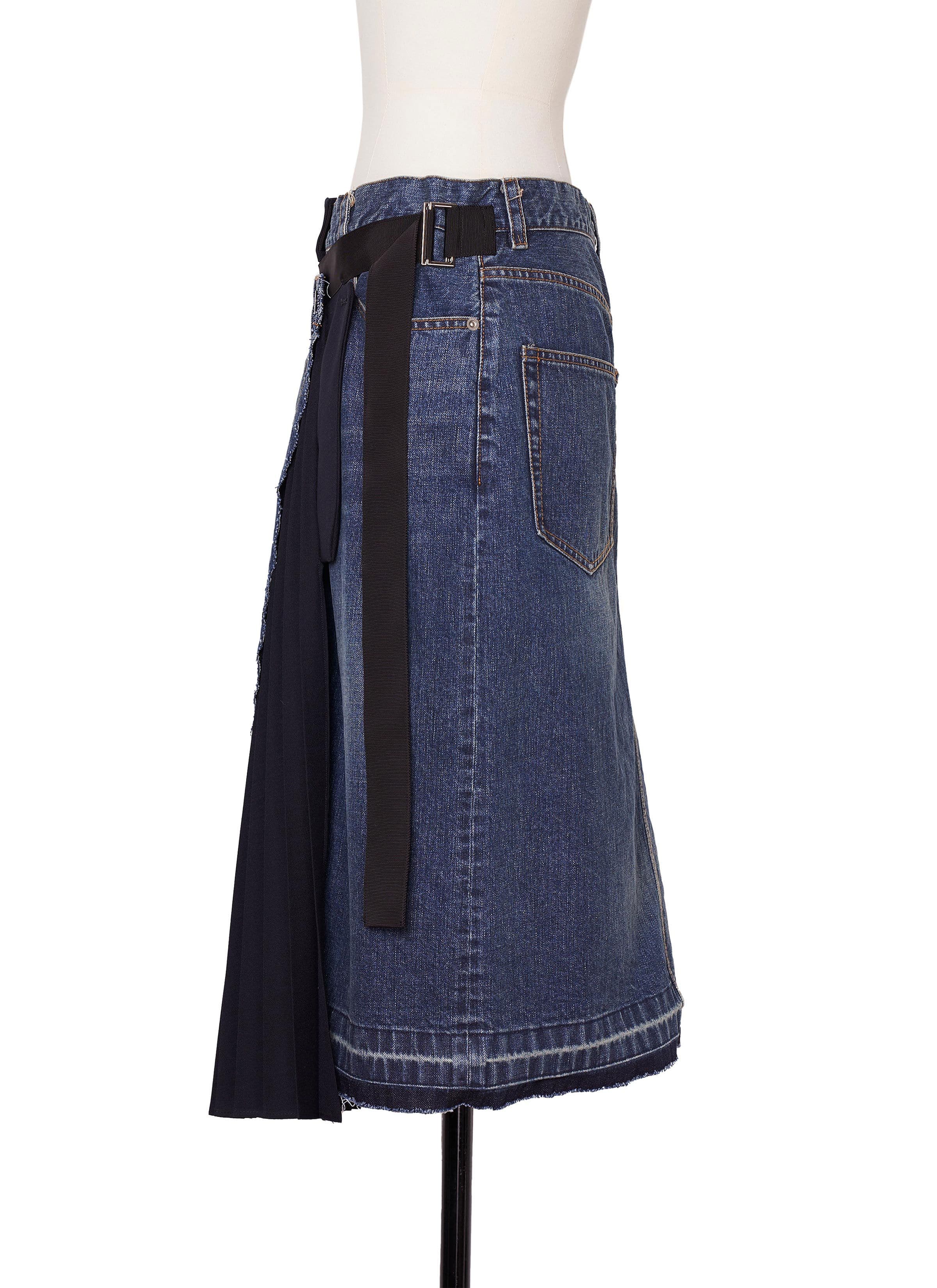 Denim x Suiting Skirt 詳細画像 BLUE 2
