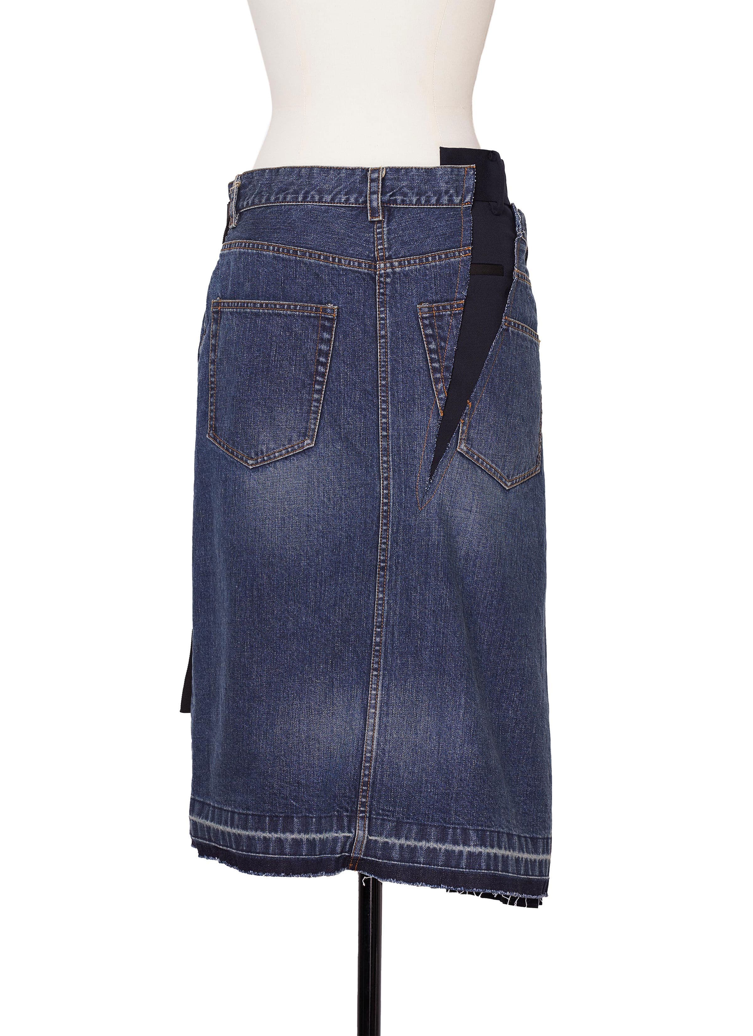 Denim x Suiting Skirt 詳細画像 BLUE 4