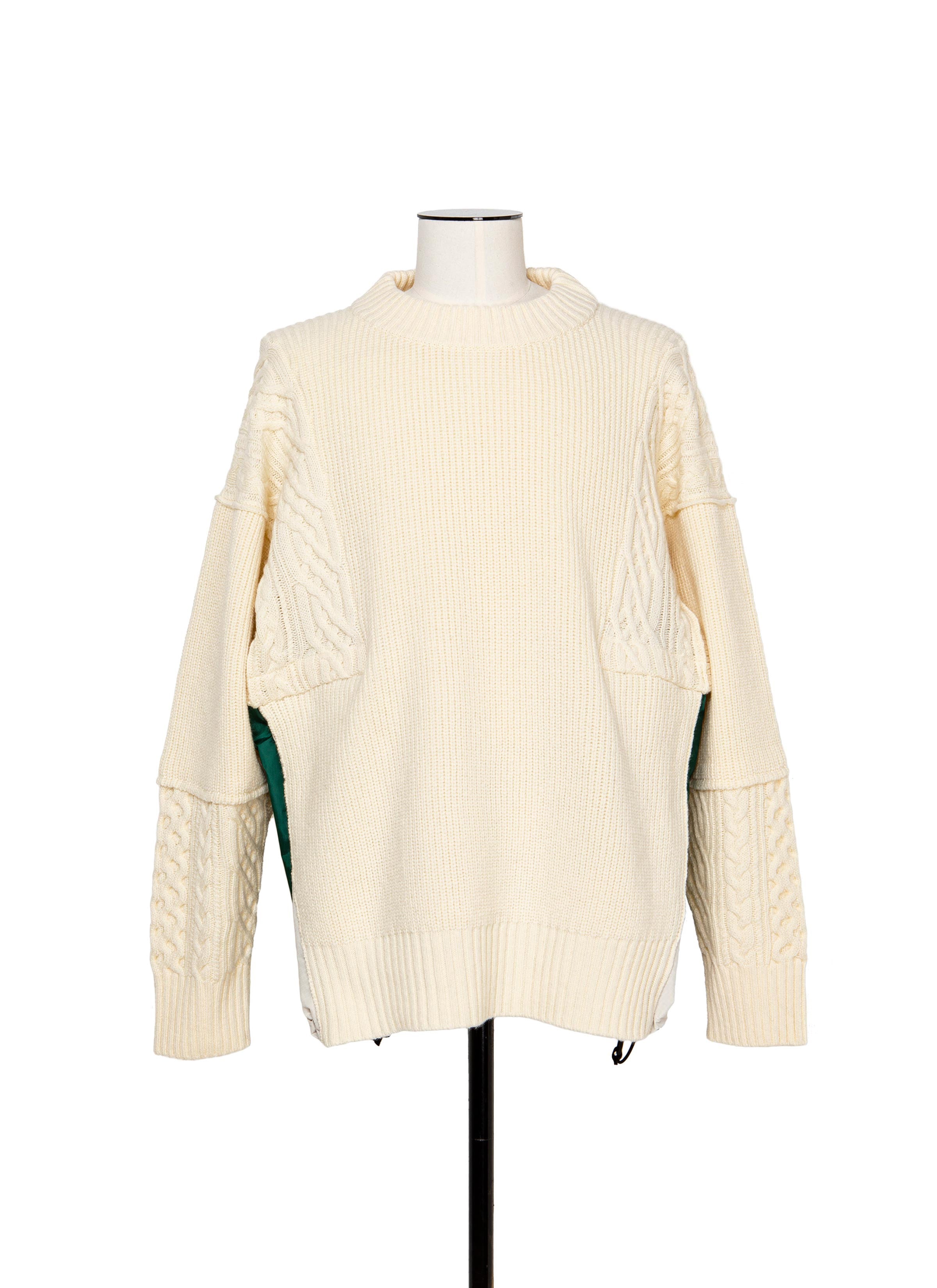 Wool Knit Pullover 詳細画像 OFF WHITE 1