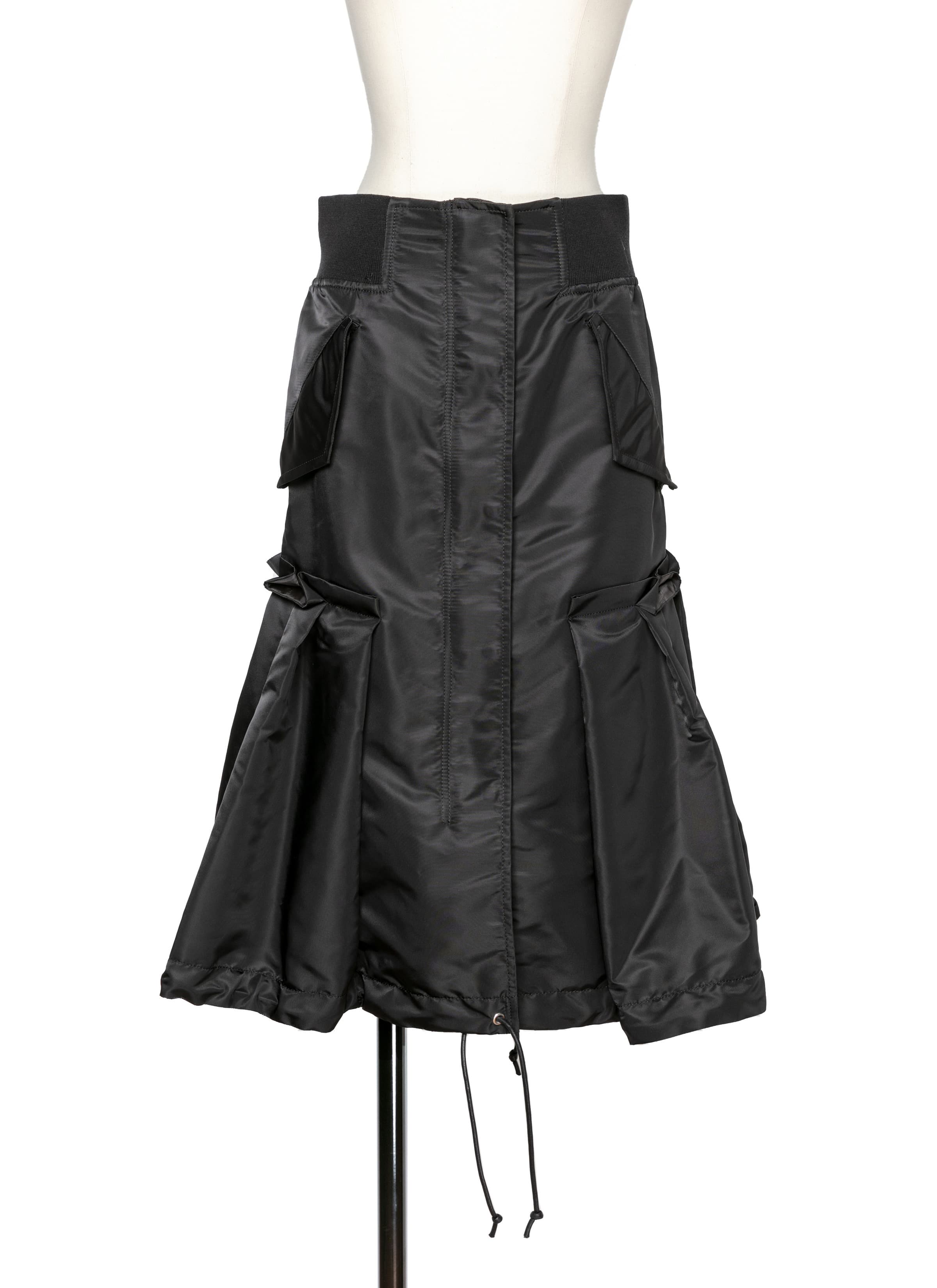 Nylon Twill Skirt 詳細画像 BLACK 1