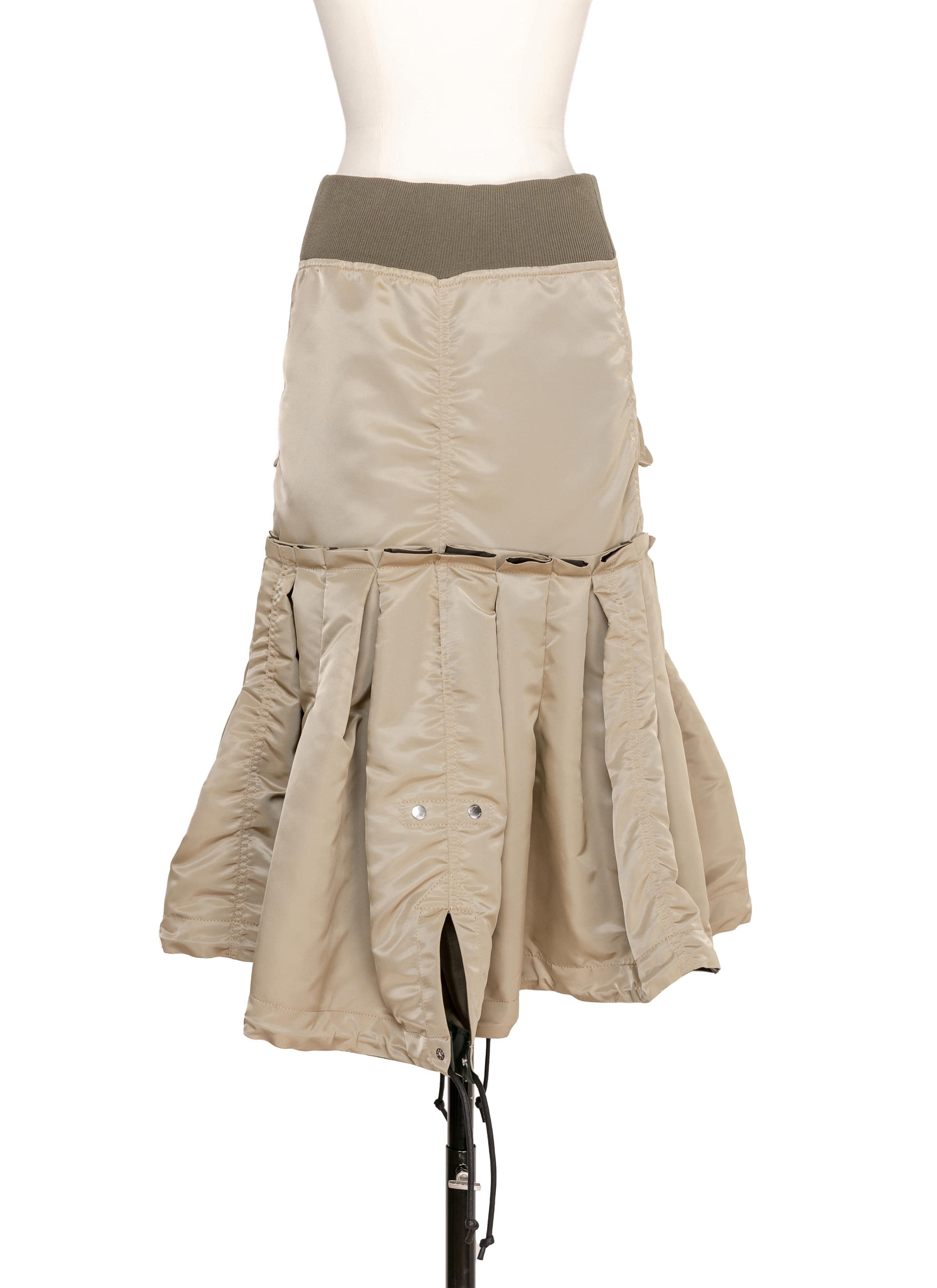 Nylon Twill Skirt 詳細画像 BEIGE 3
