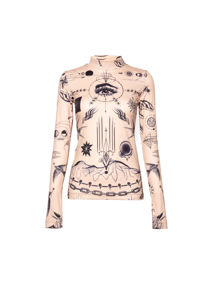 sacai x Jean Paul Gaultier / Print Long Sleeve T-Shirt