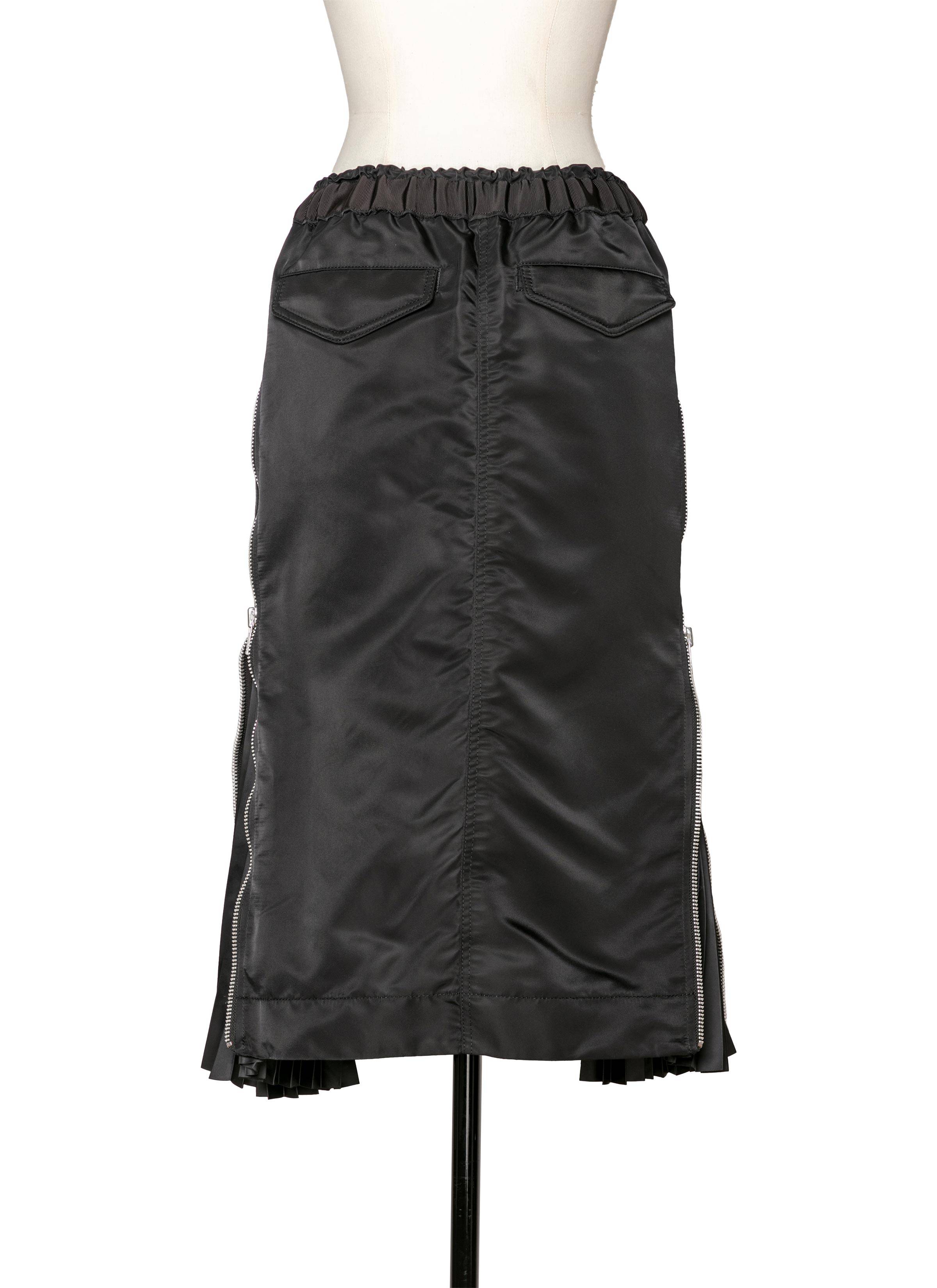 Nylon Twill Skirt 詳細画像 BLACK 4