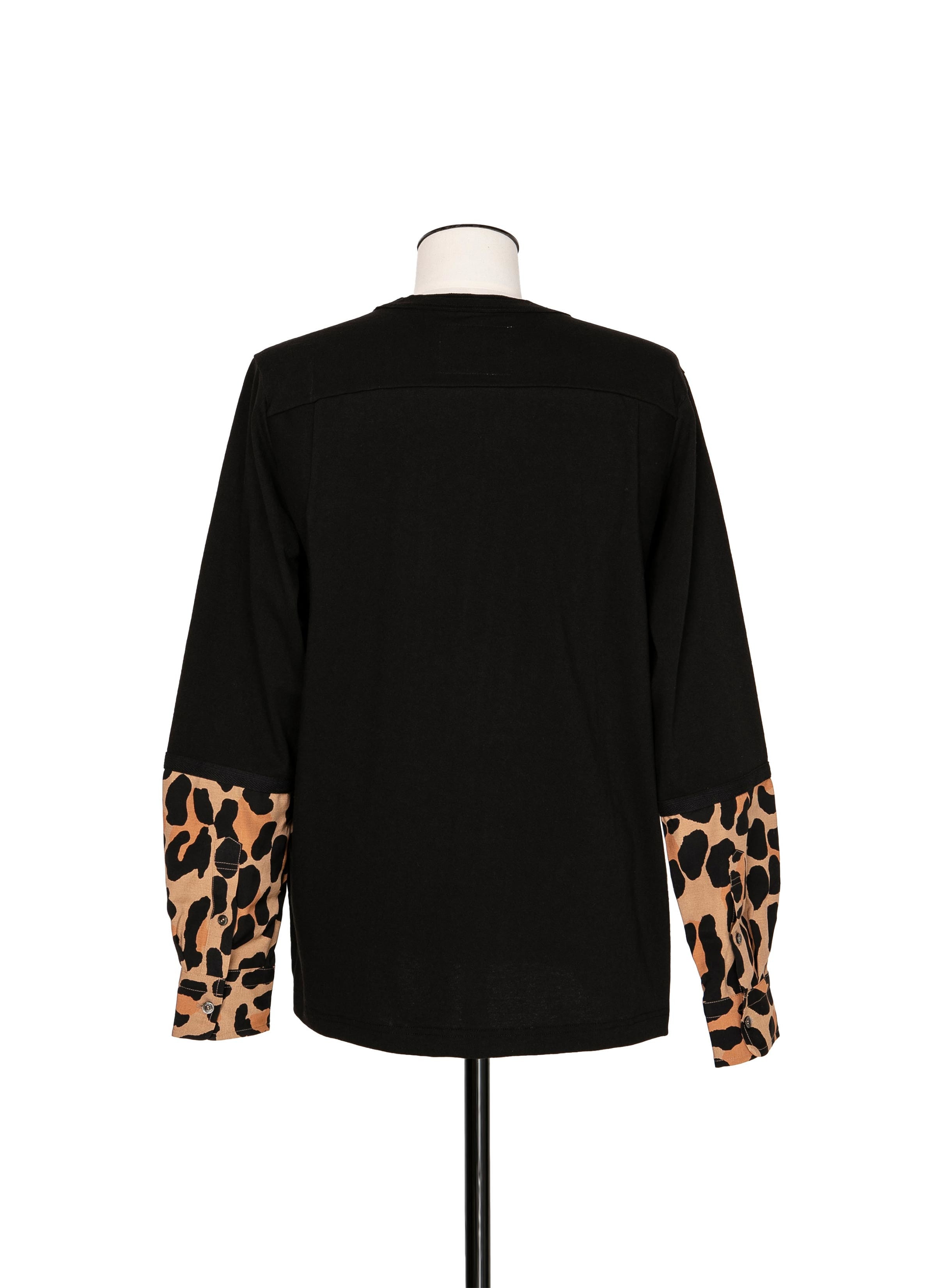 Leopard Print L/S T-Shirt 詳細画像 BLACK×BEIGE 3