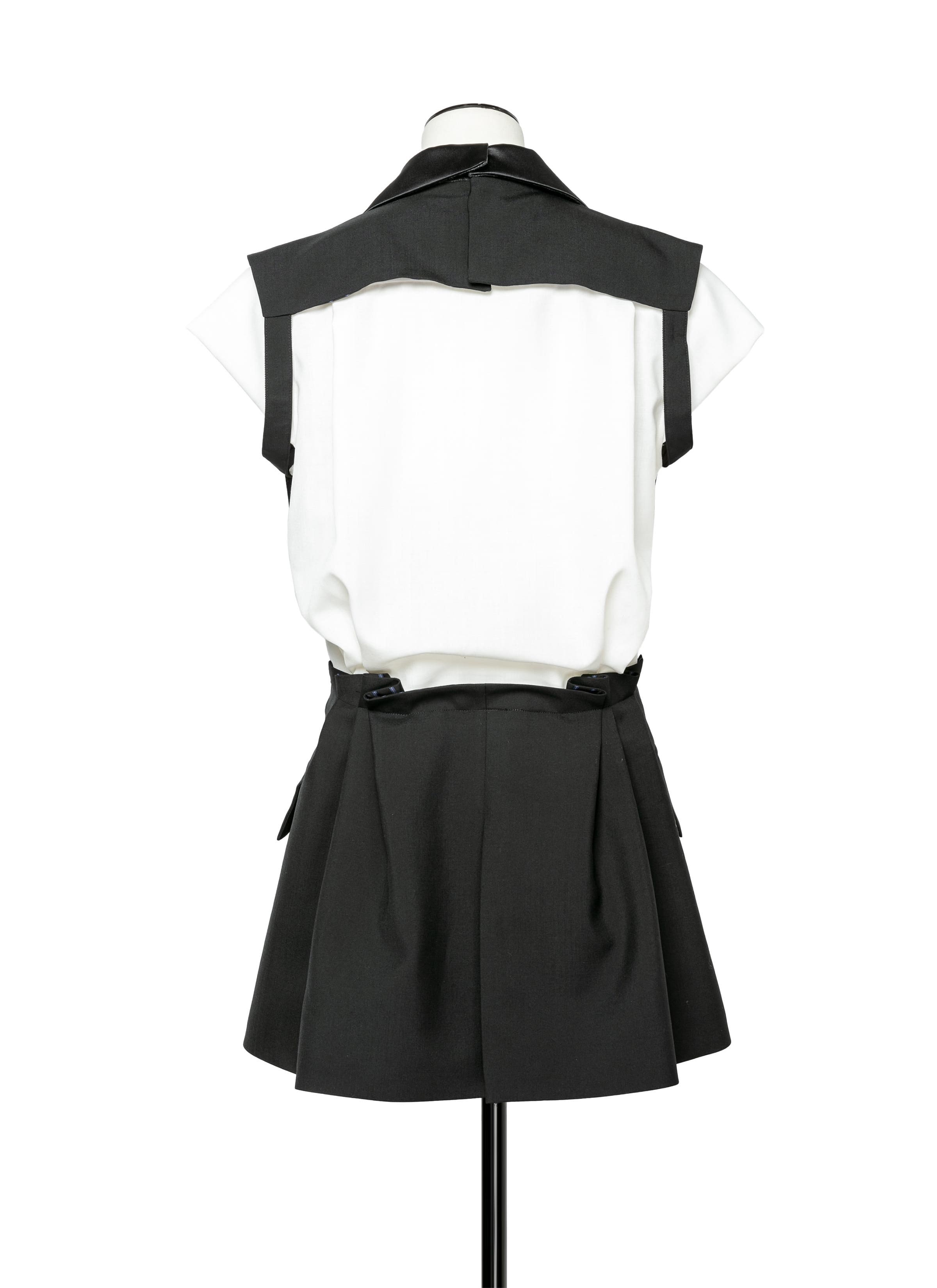 Suiting Mix Dress 詳細画像 BLACK×OFF WHITE 3