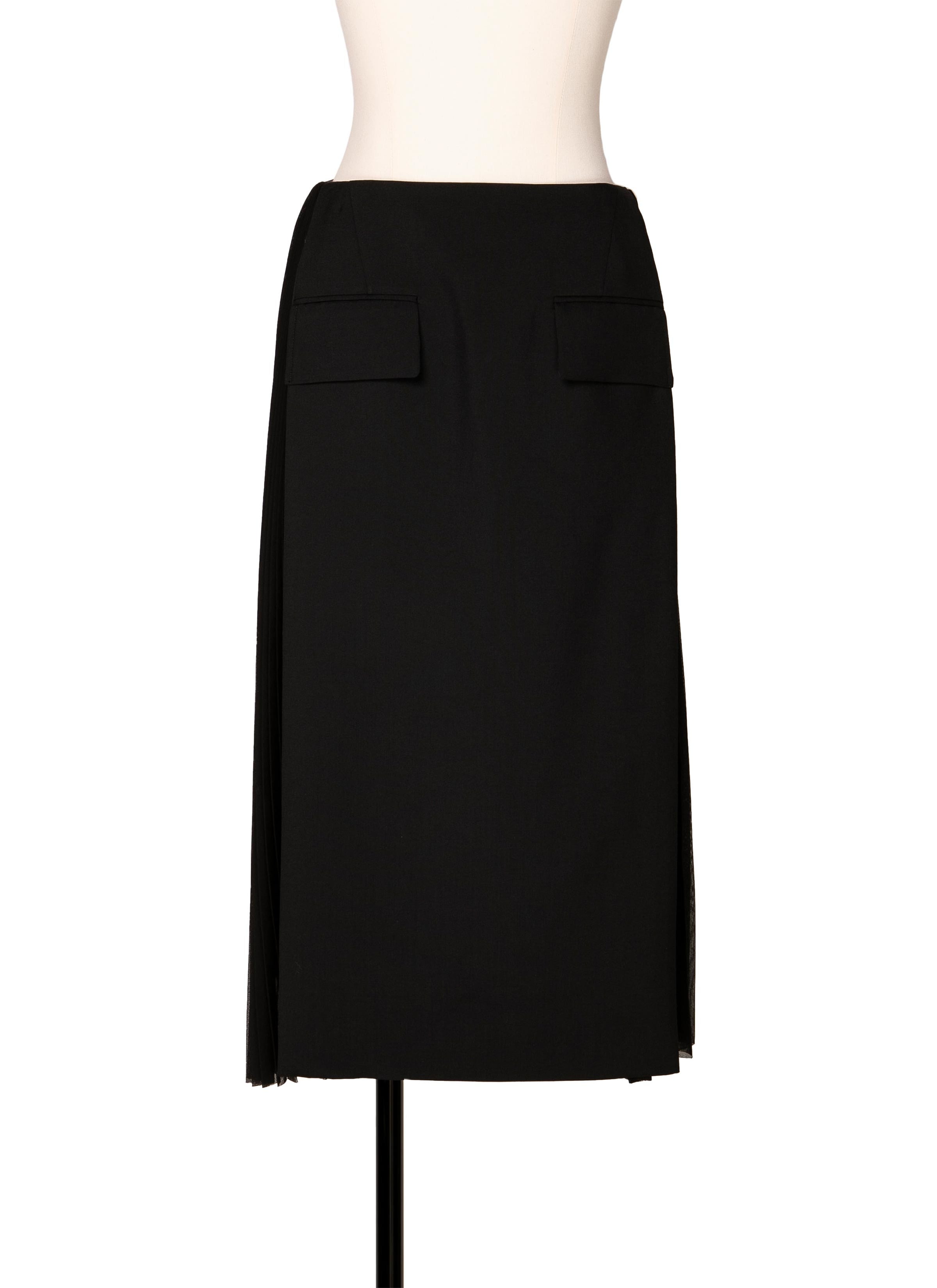 Suiting Mix Skirt 詳細画像 BLACK 1