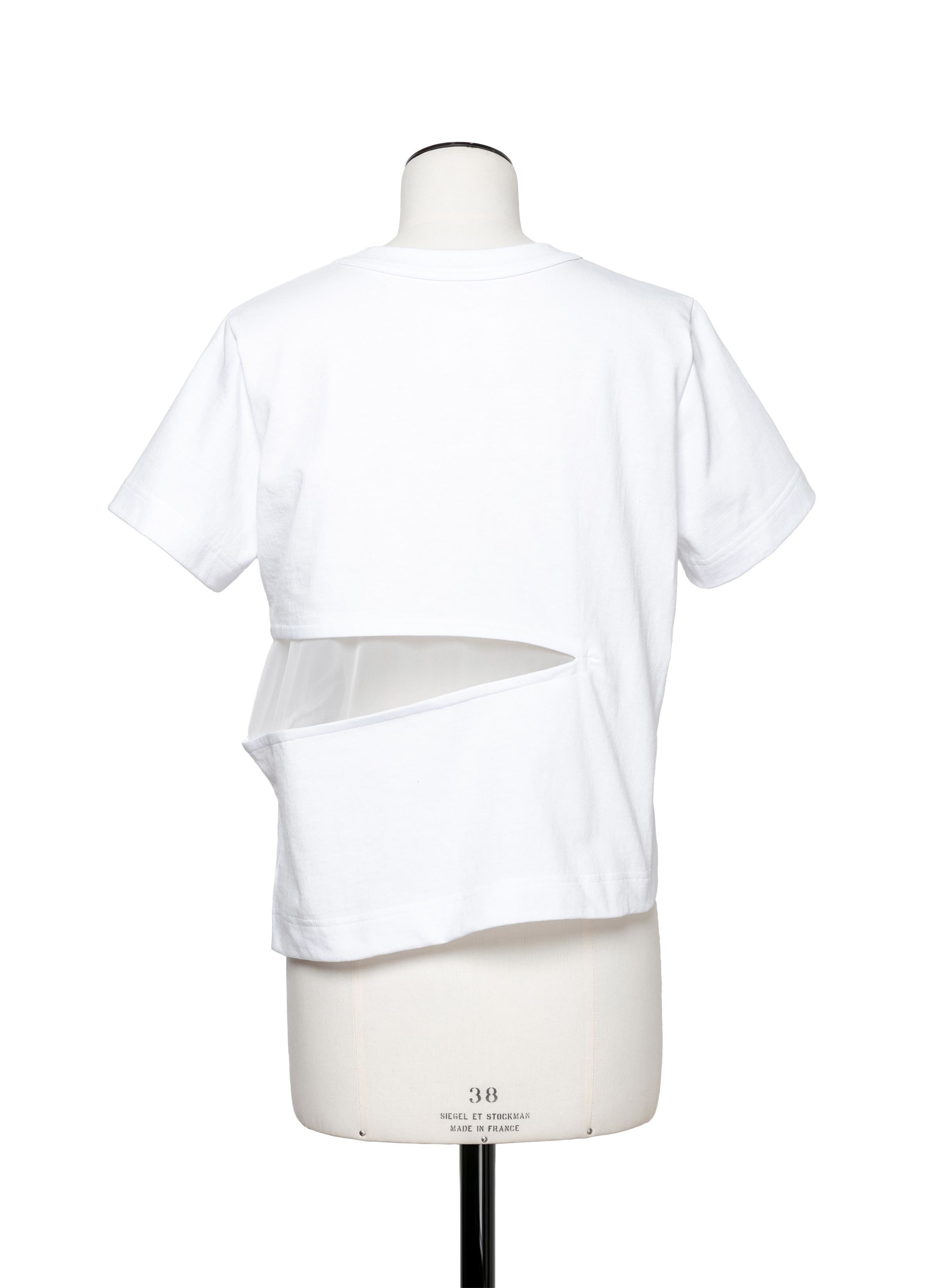 Chiffon Mix T-Shirt 詳細画像 WHITE 3