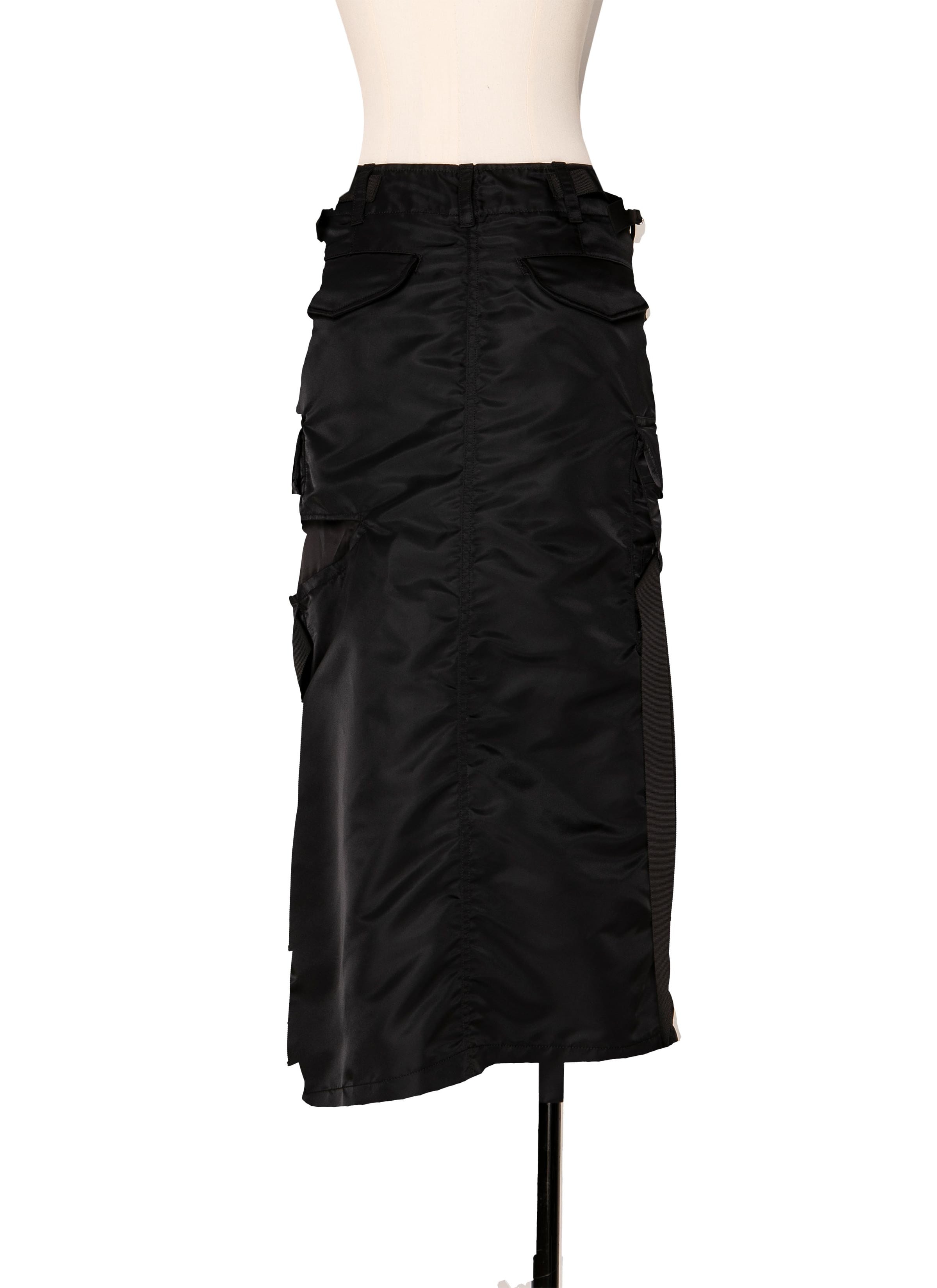 Nylon Twill Skirt 詳細画像 BLACK 3