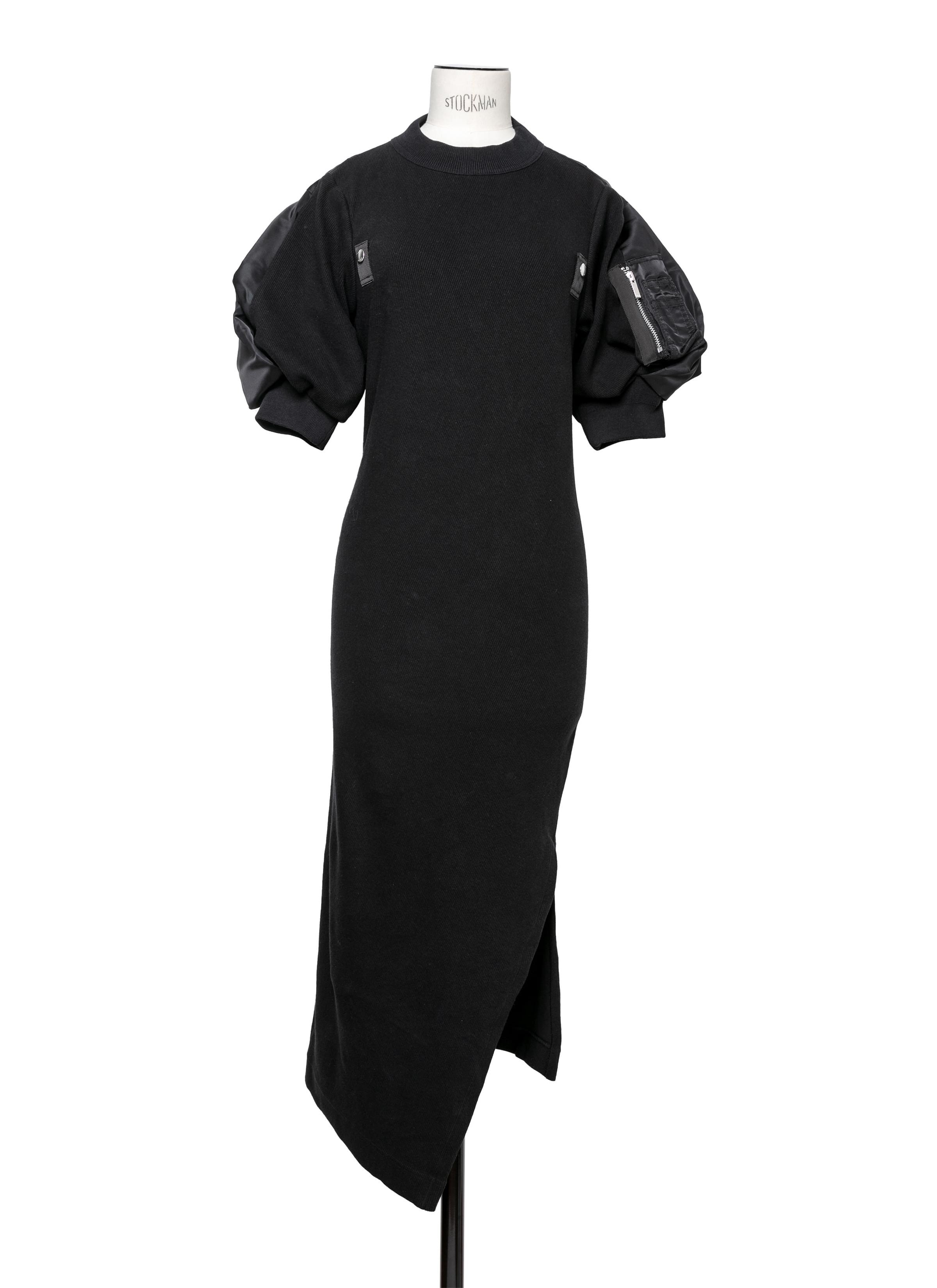 Cotton Jersey Dress 詳細画像 BLACK 1