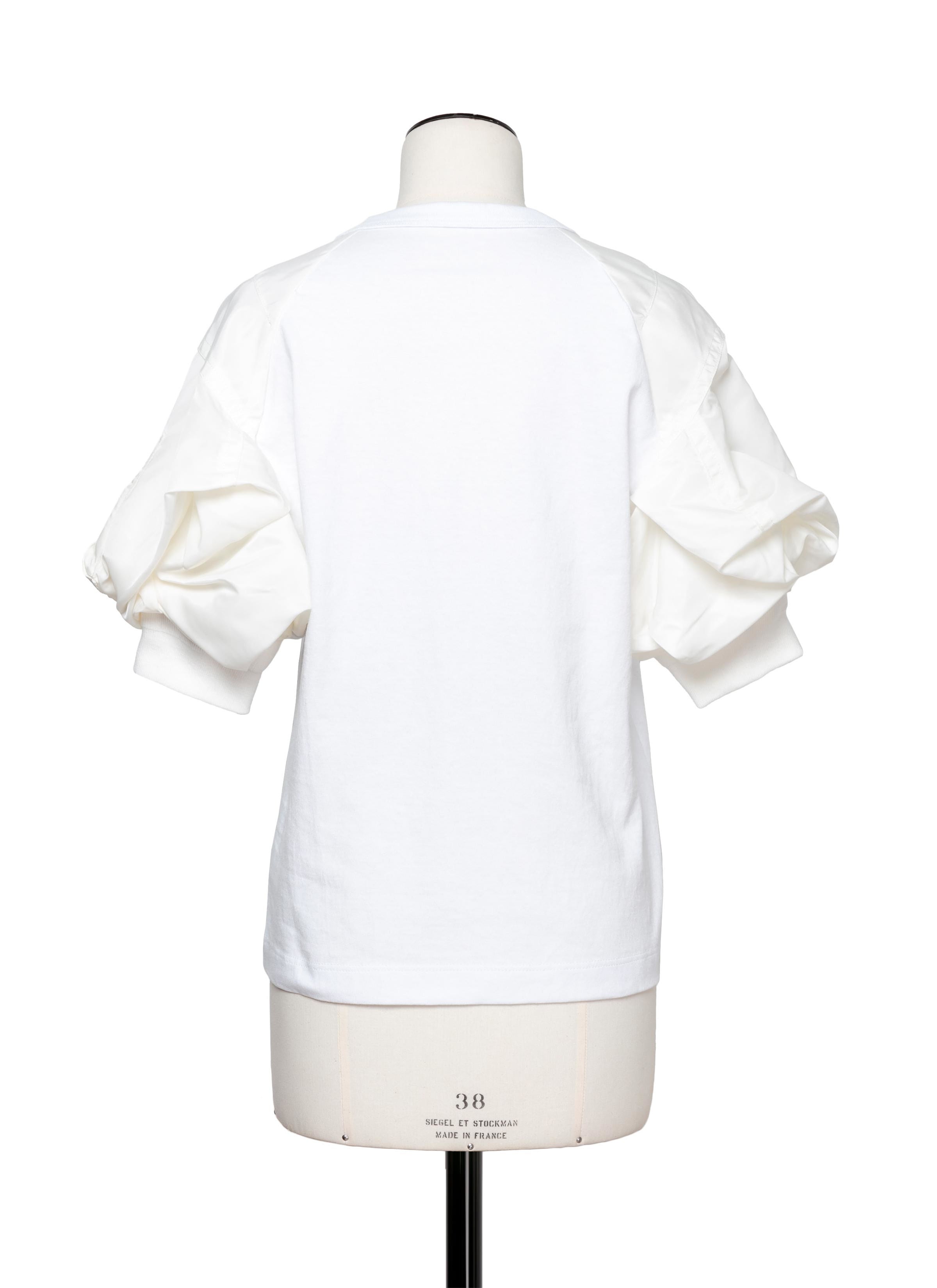 Nylon Twill Mix T-Shirt 詳細画像 WHITE 3