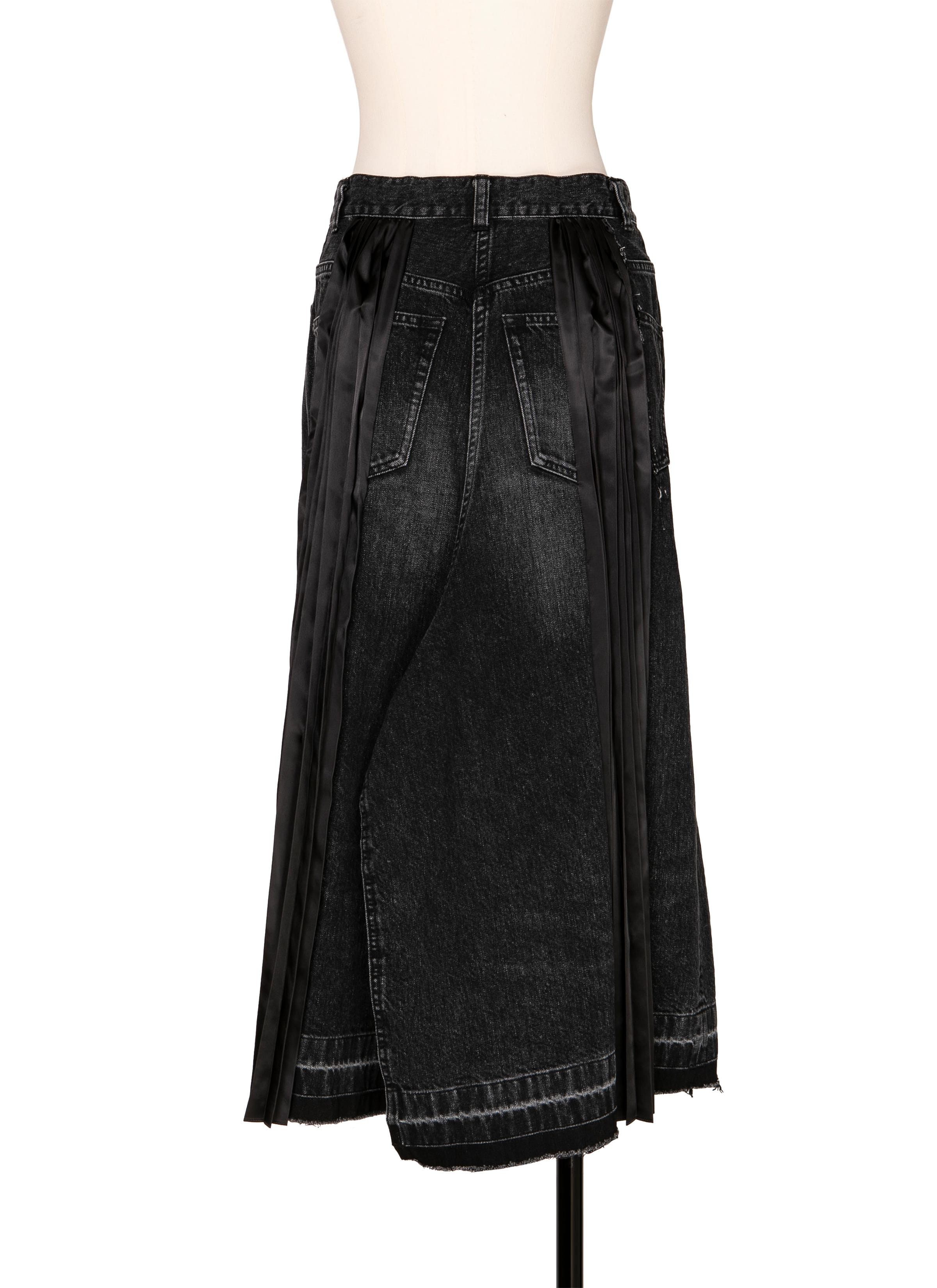 Denim Mix Skirt 詳細画像 BLACK 3