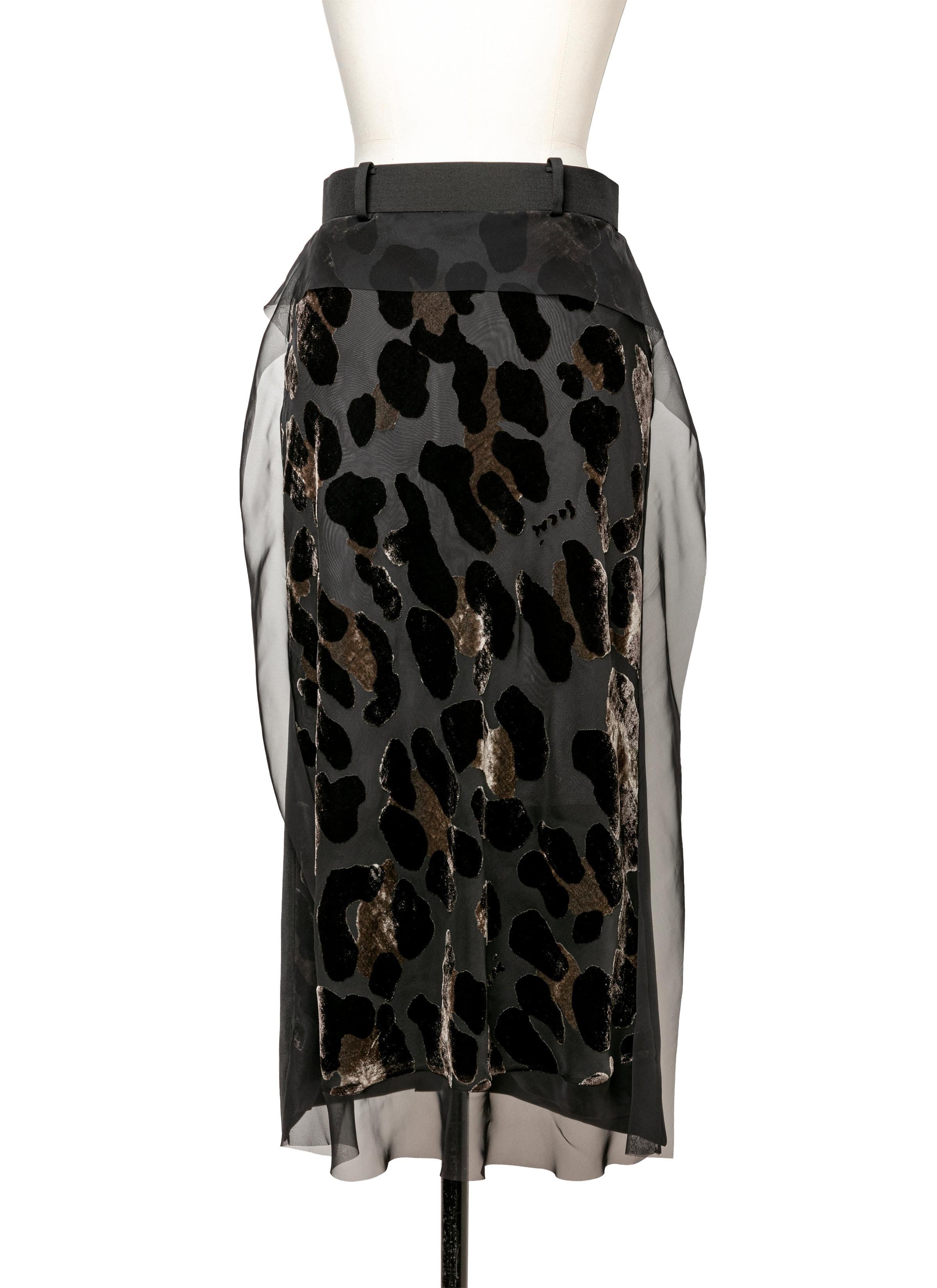 Leopard Print Skirt 詳細画像 BLACK 1