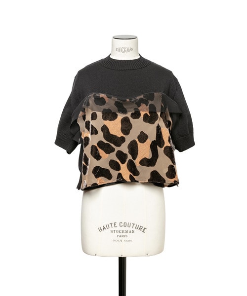 Leopard Knit Pullover