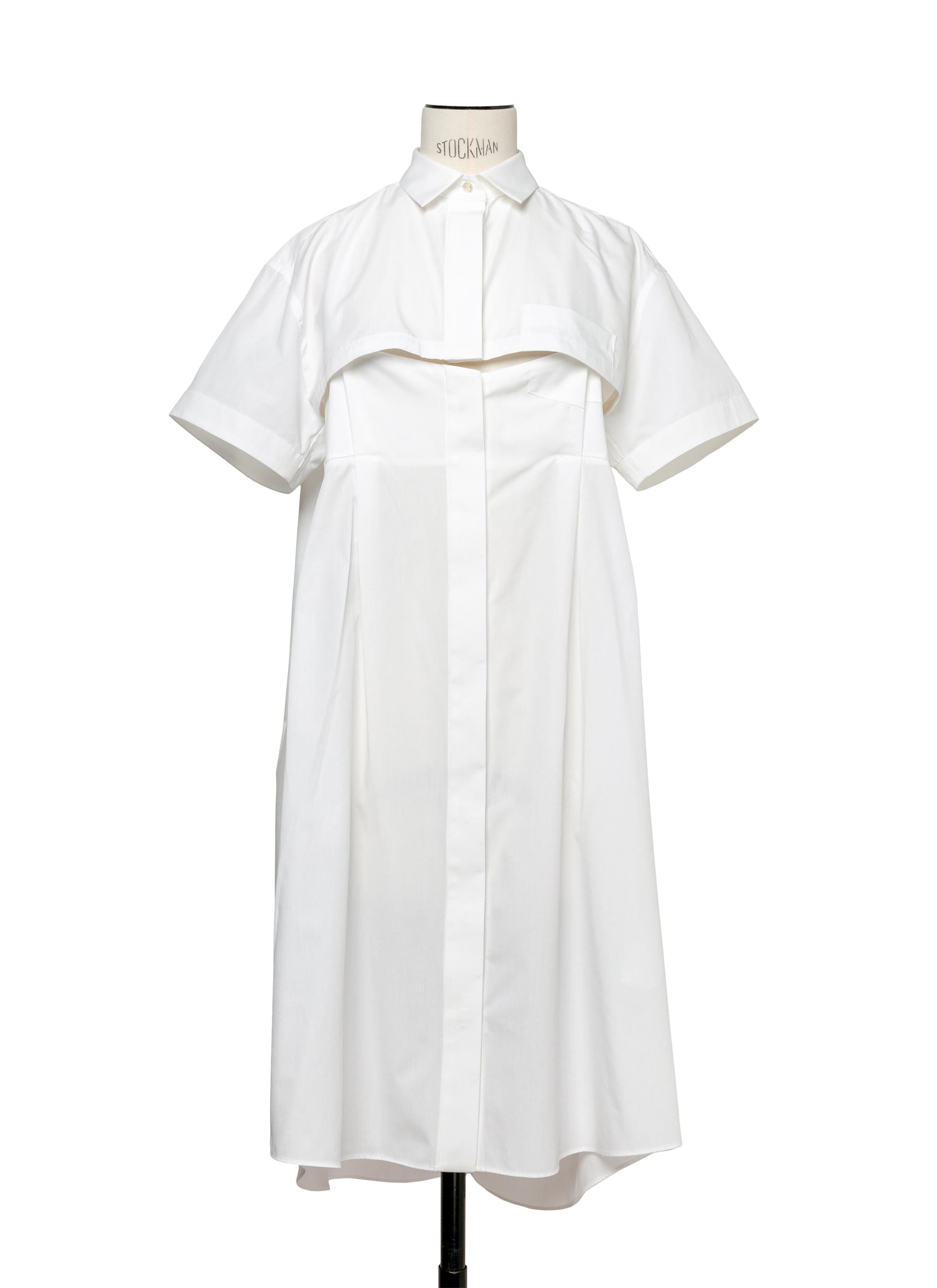 Cotton Poplin Dress 詳細画像 WHITE 1