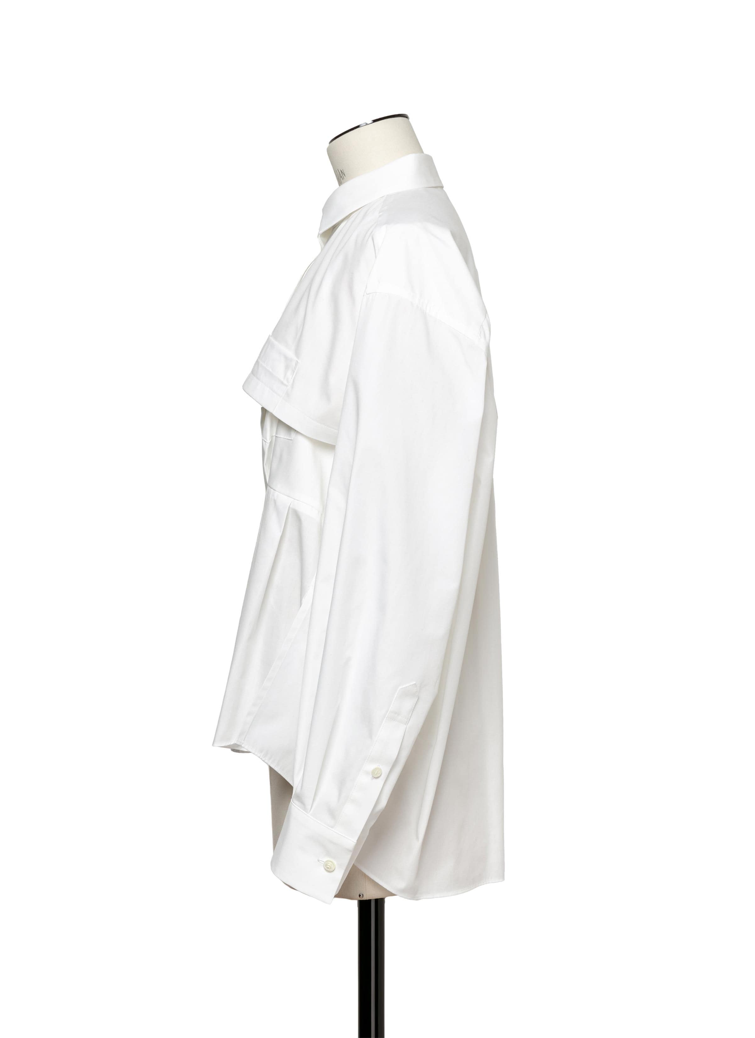 Cotton Poplin Shirt 詳細画像 WHITE 2