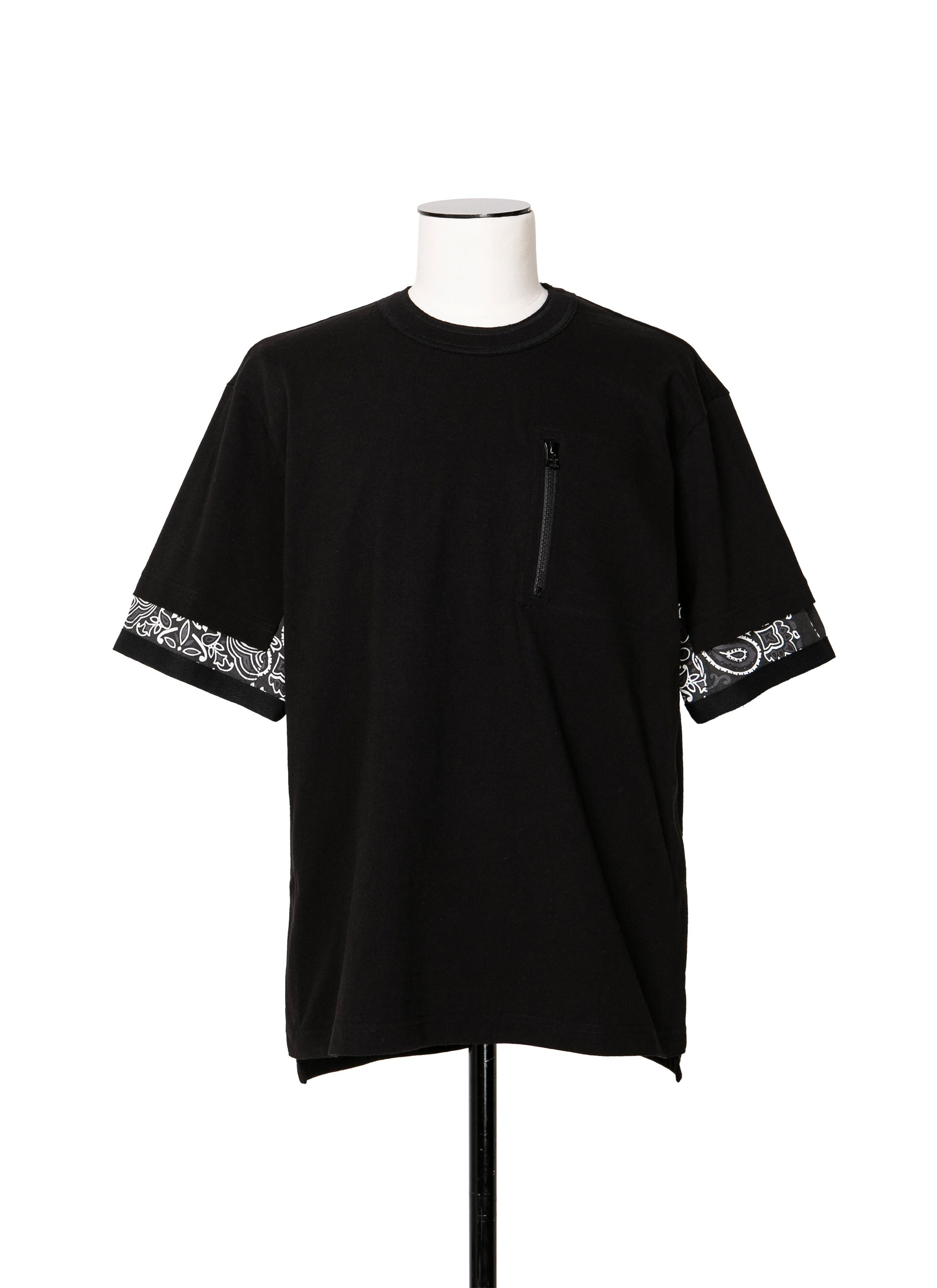 Bandana Print T-Shirt 詳細画像 BLACK 1