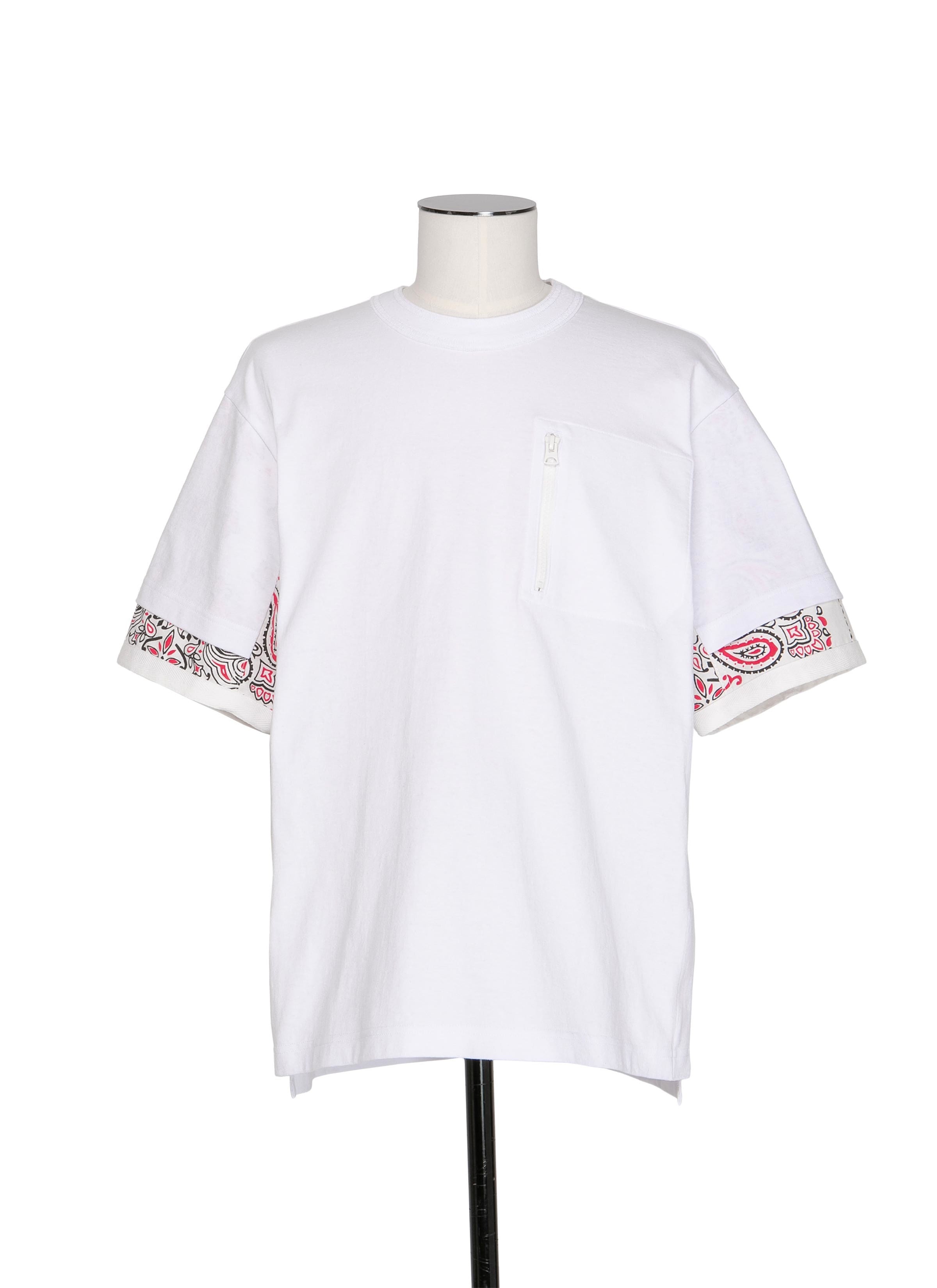 Bandana Print T-Shirt 詳細画像 WHITE 1