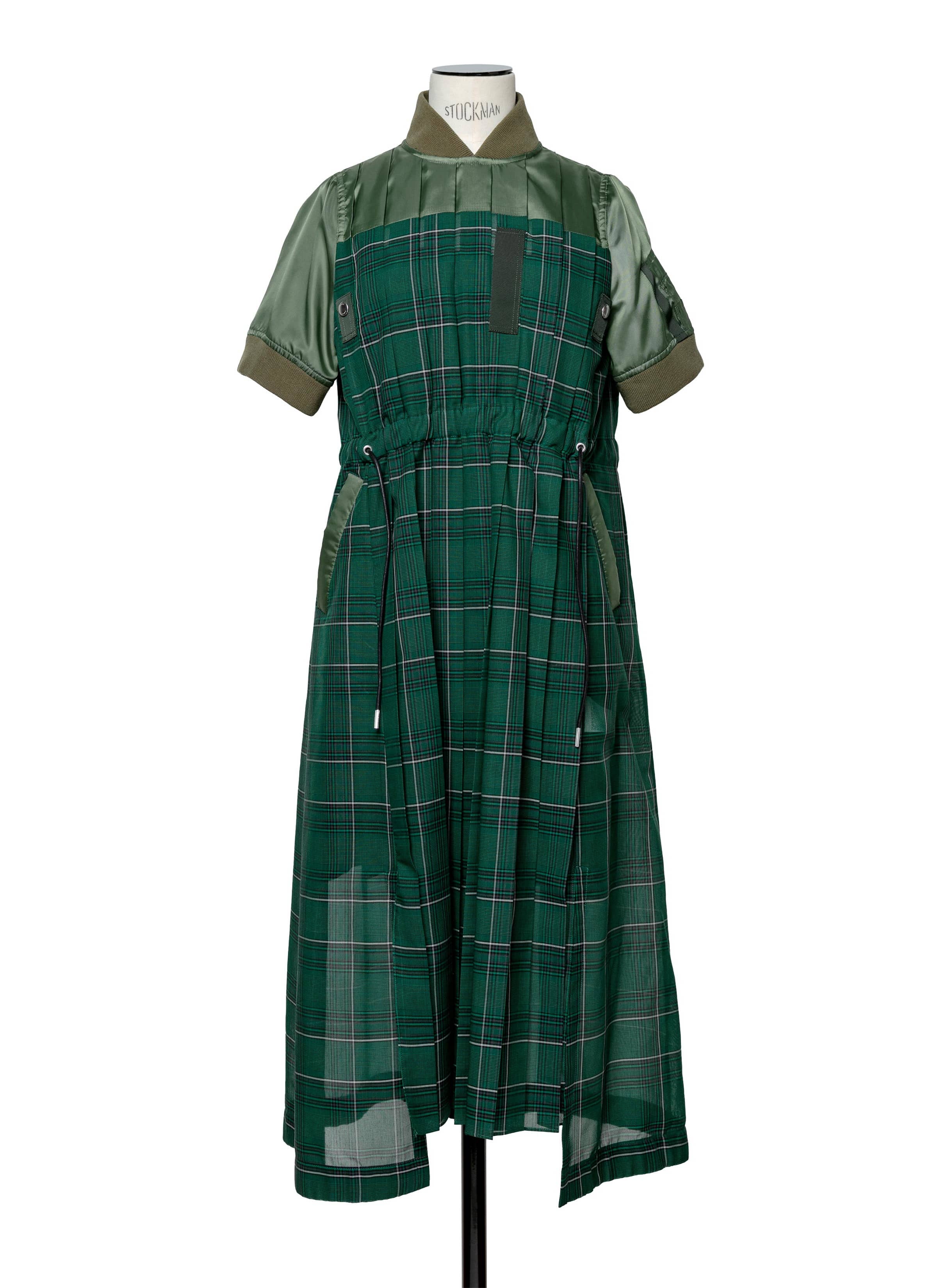 Glencheck Mix Dress 詳細画像 GREEN 1