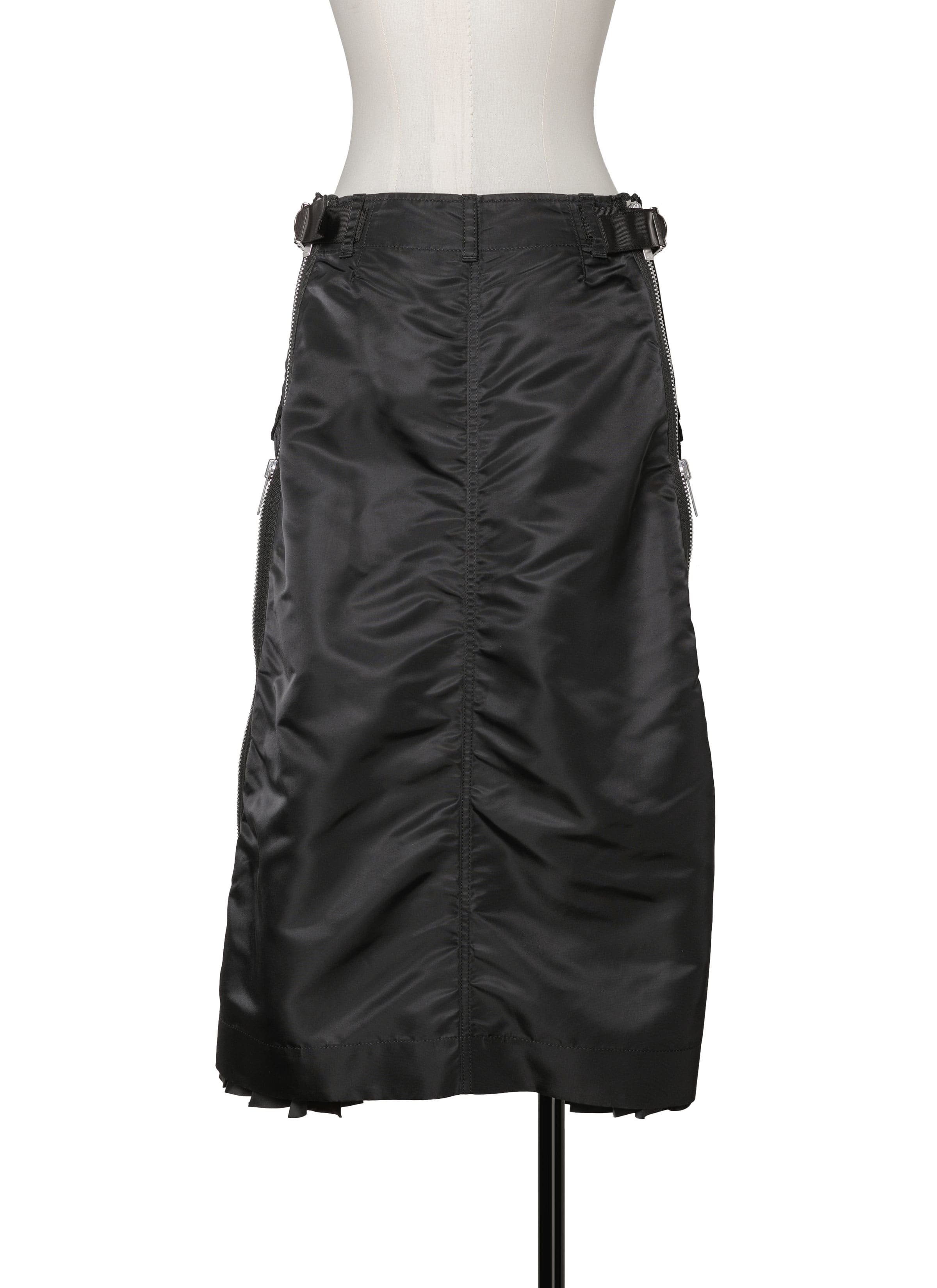 Nylon Twill Mix Skirt 詳細画像 BLACK 4