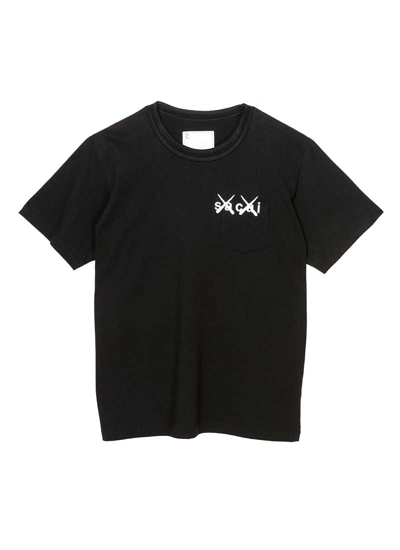 sacai x KAWS / Embroidery T-Shirt